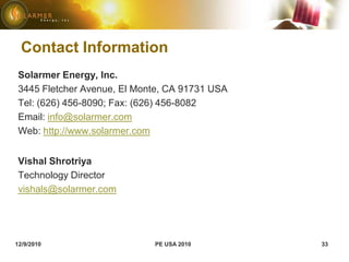 Energy transfer from photo-excited polymer to adsorbed ground state oxygen molecules to form singlet oxygenDegradation Mechanisms11/29/201021ONRSBIR Phase I Project