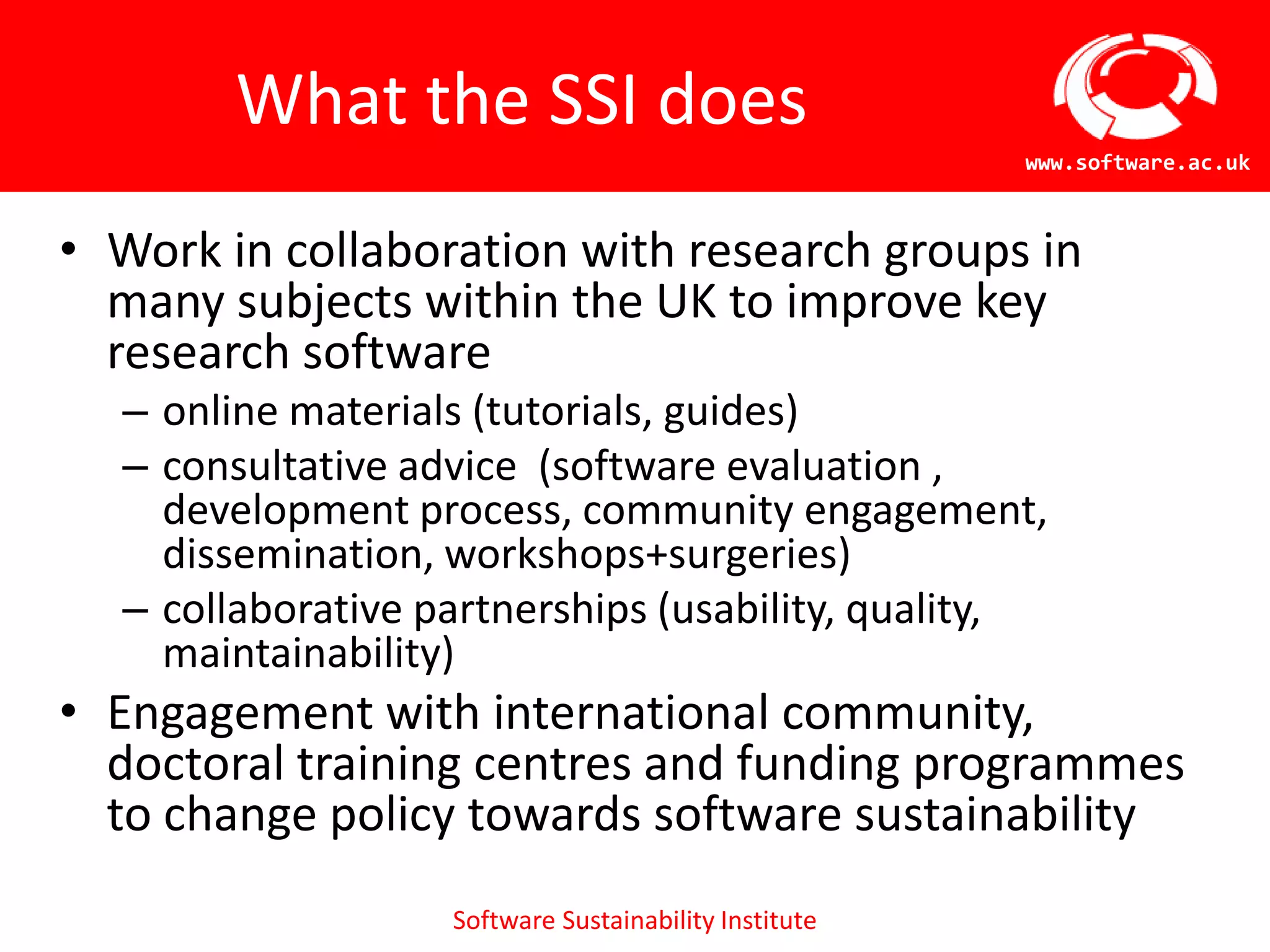 PALs programme funds researcher championsLed by University of Edinburgh with Universities of Manchester and SouthamptonDirector: Neil Chue Hong