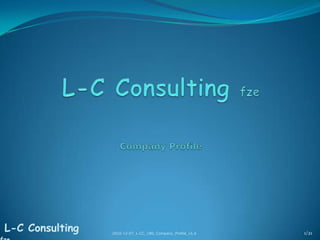 L-C Consulting fzeCompany Profile 