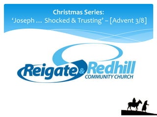 Christmas Series:  ‘Joseph … Shocked & Trusting’ – [Advent 3/8] “Important Question” John 5:1-15SERIES: ‘JOHN’ [Part 3/7] 