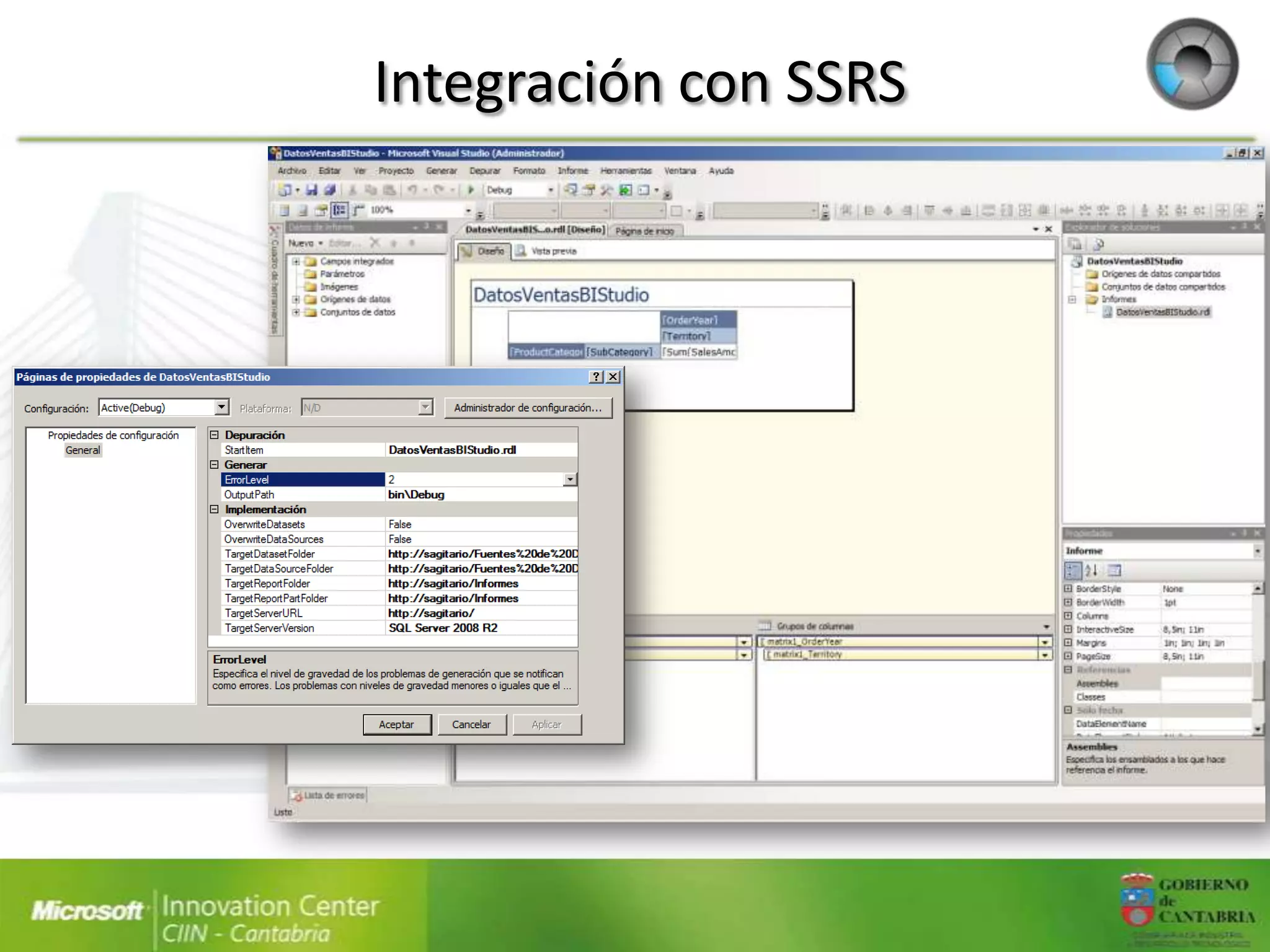 Integración con SSRS
 