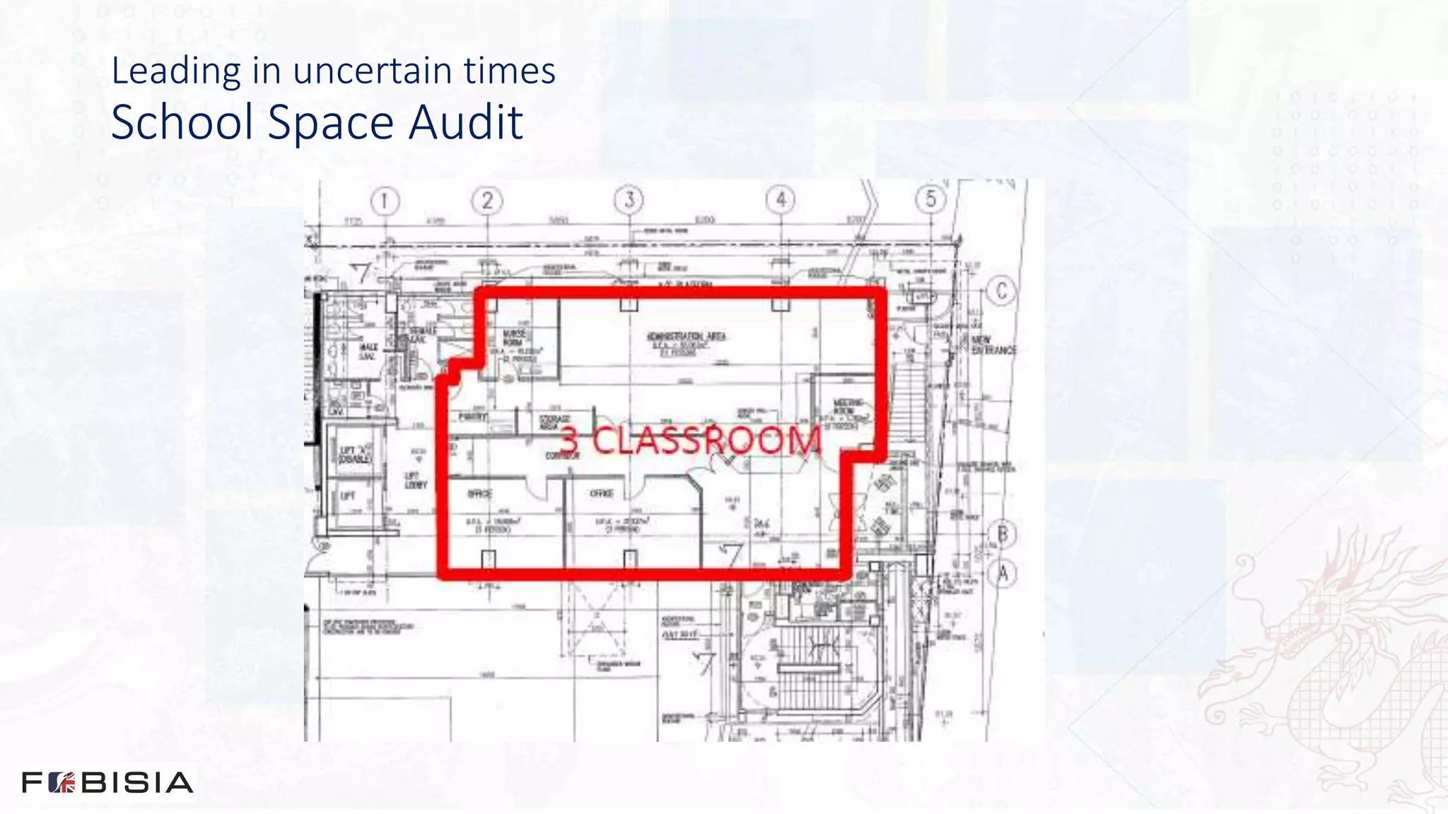 Leading in uncertain times
School Space Audit
 