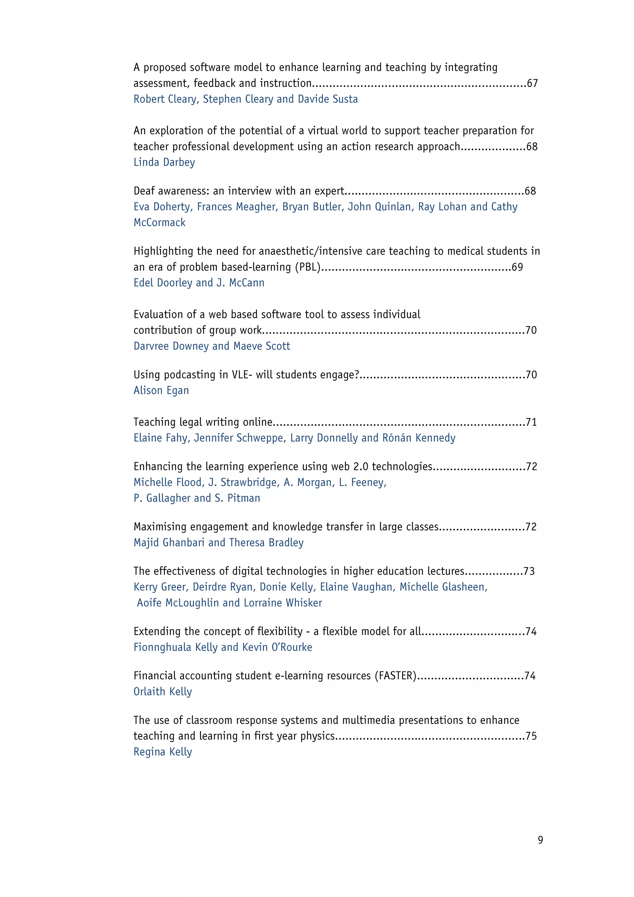 2010 Conference Proceedings - Flexible Learning