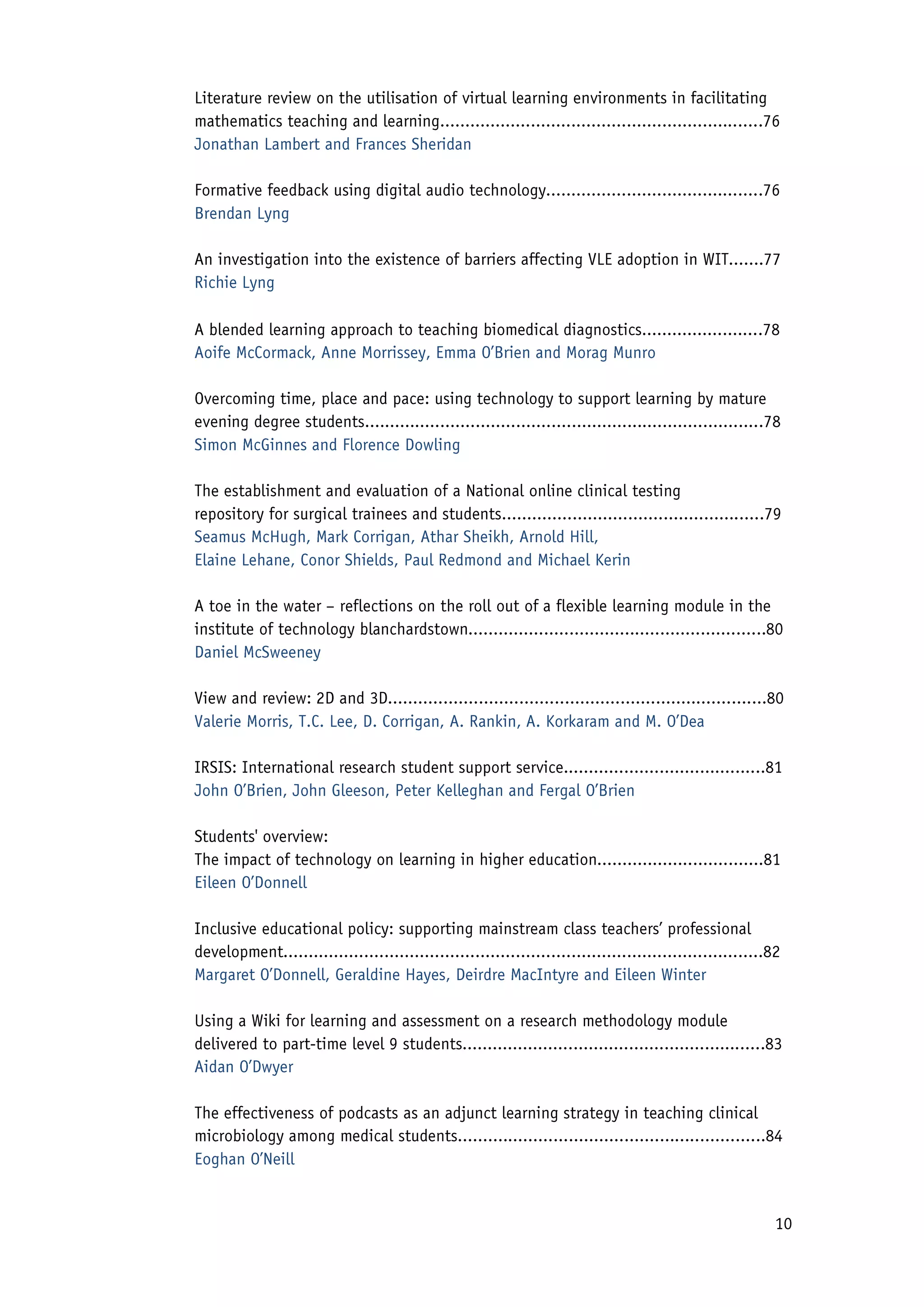 2010 Conference Proceedings - Flexible Learning