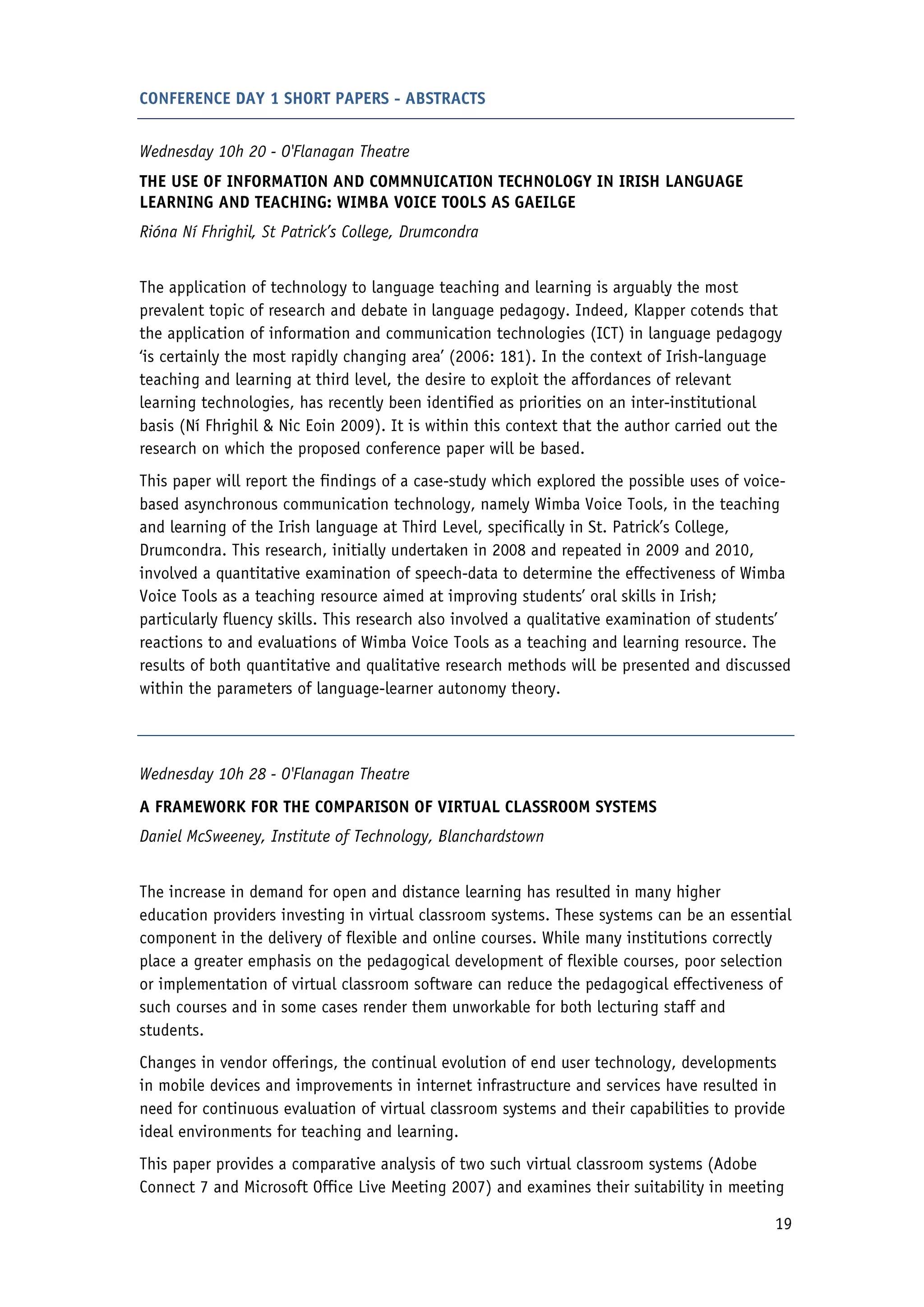 2010 Conference Proceedings - Flexible Learning