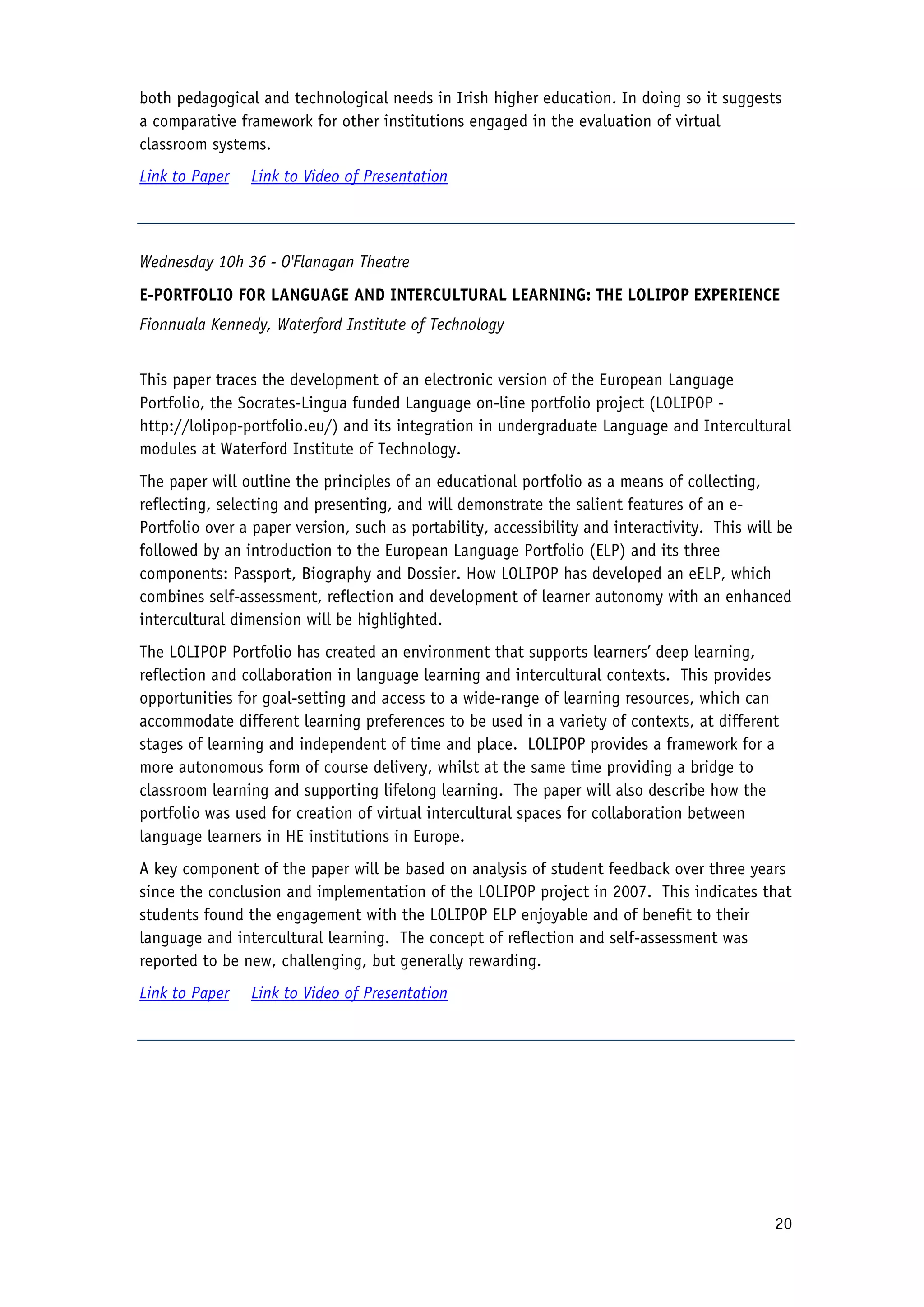 2010 Conference Proceedings - Flexible Learning