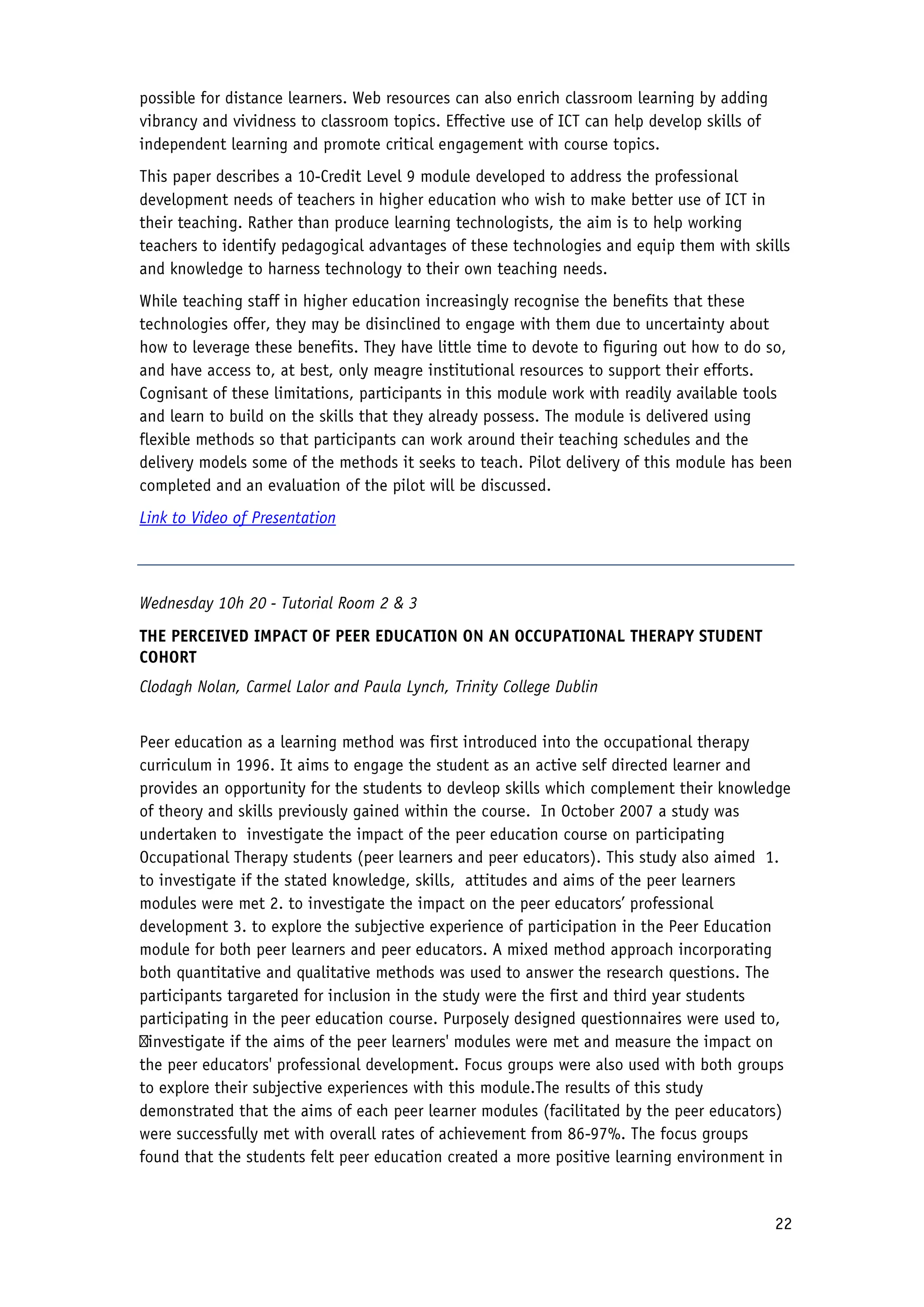 2010 Conference Proceedings - Flexible Learning