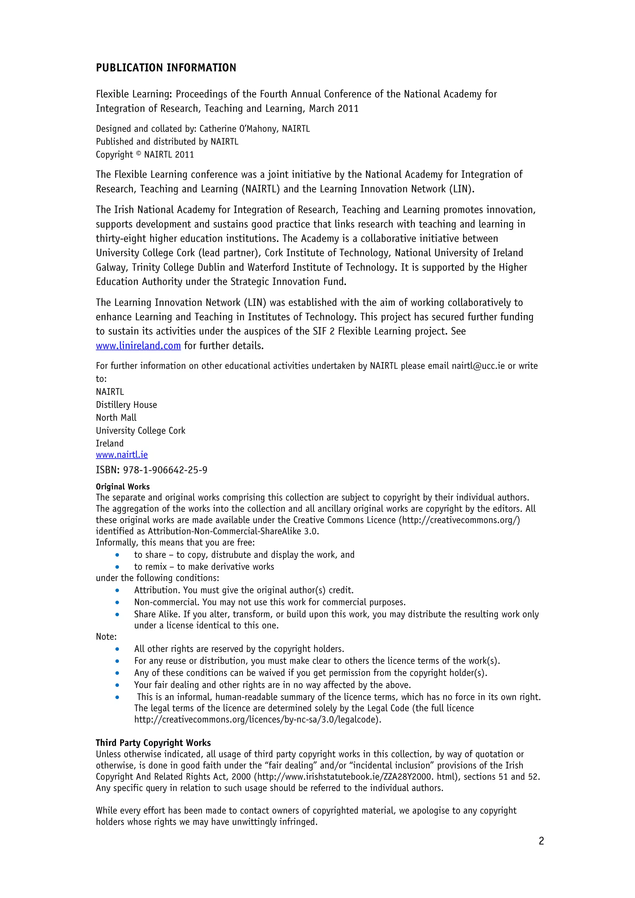 2010 Conference Proceedings - Flexible Learning