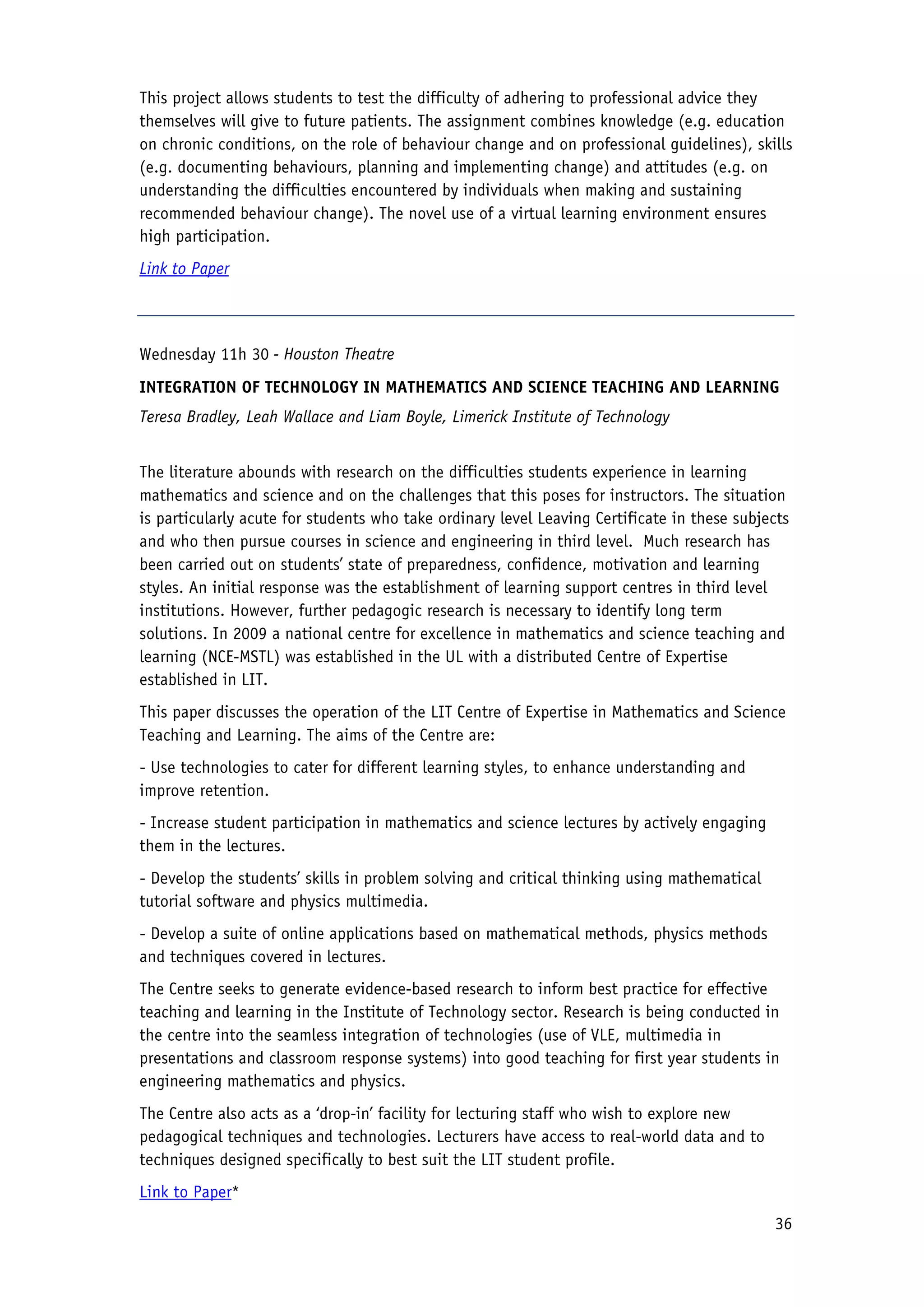 2010 Conference Proceedings - Flexible Learning