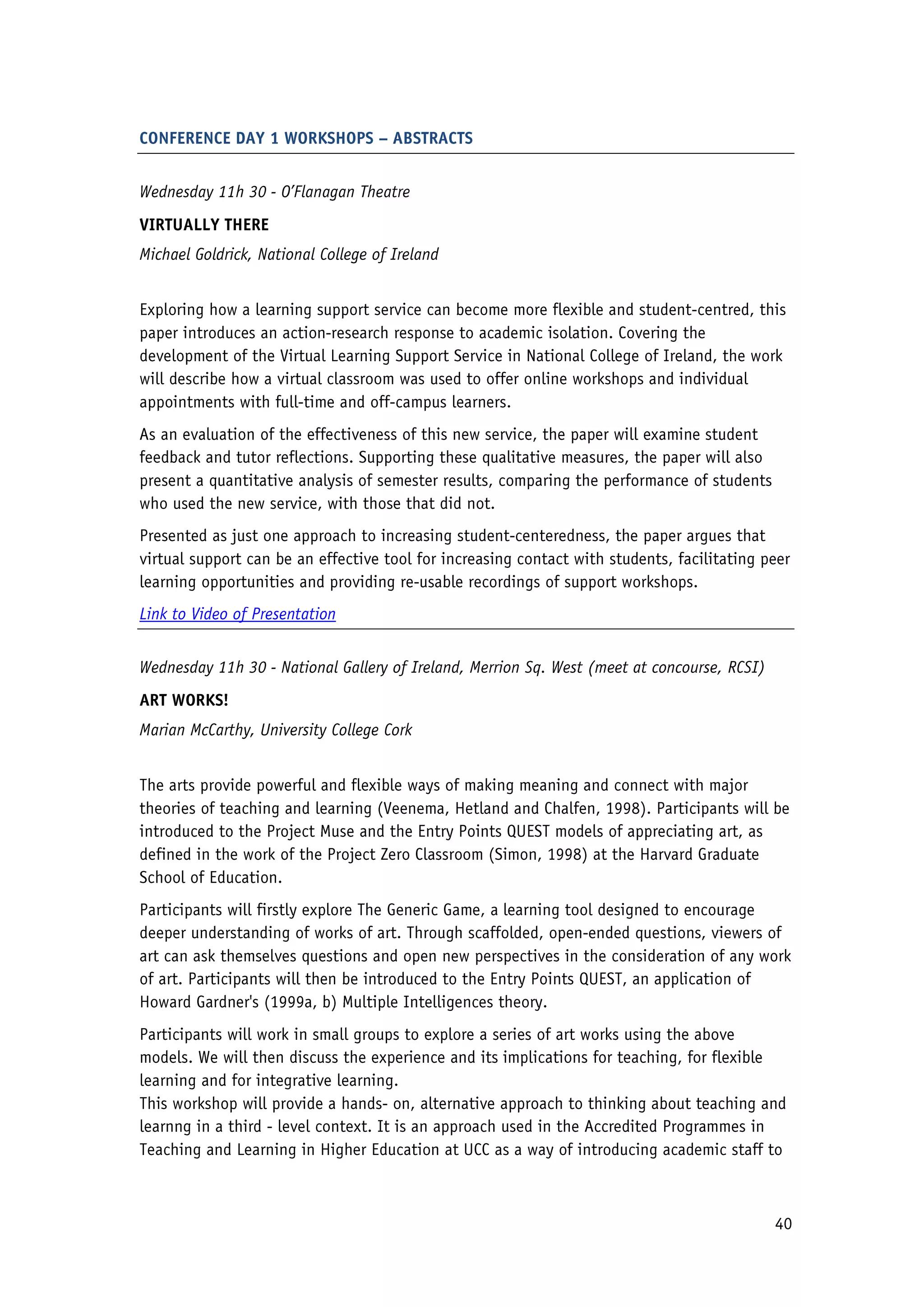 2010 Conference Proceedings - Flexible Learning