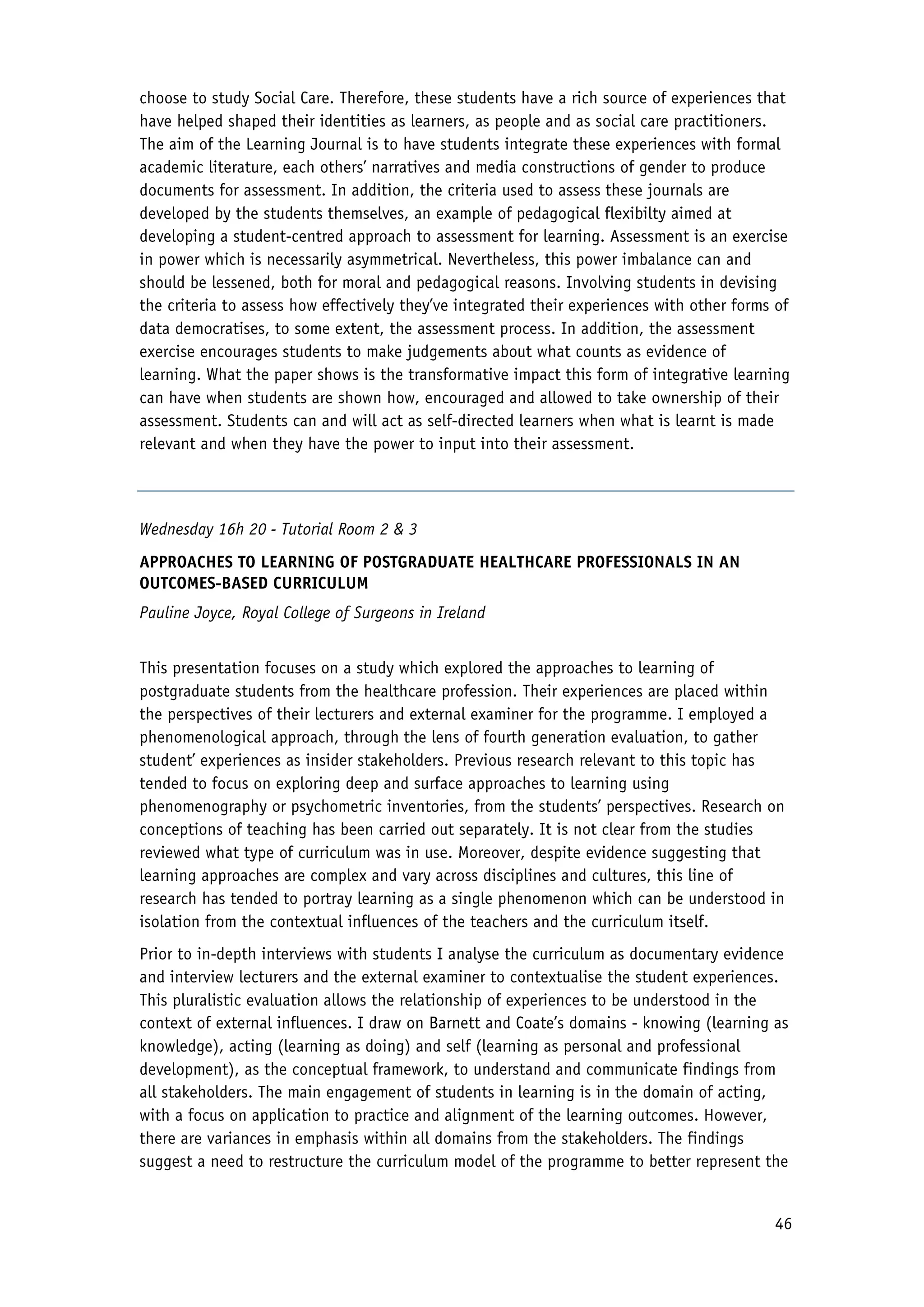 2010 Conference Proceedings - Flexible Learning