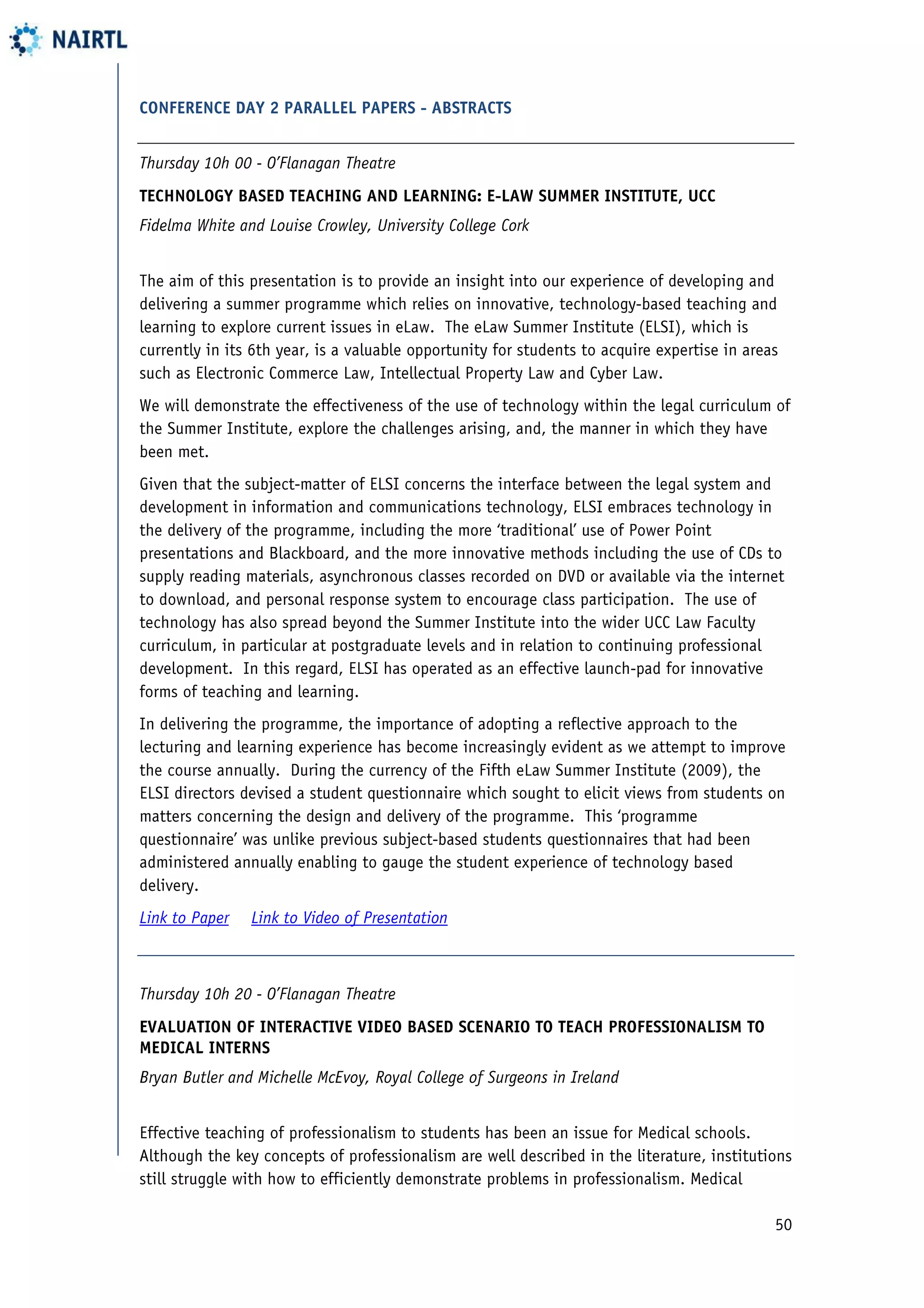 2010 Conference Proceedings - Flexible Learning