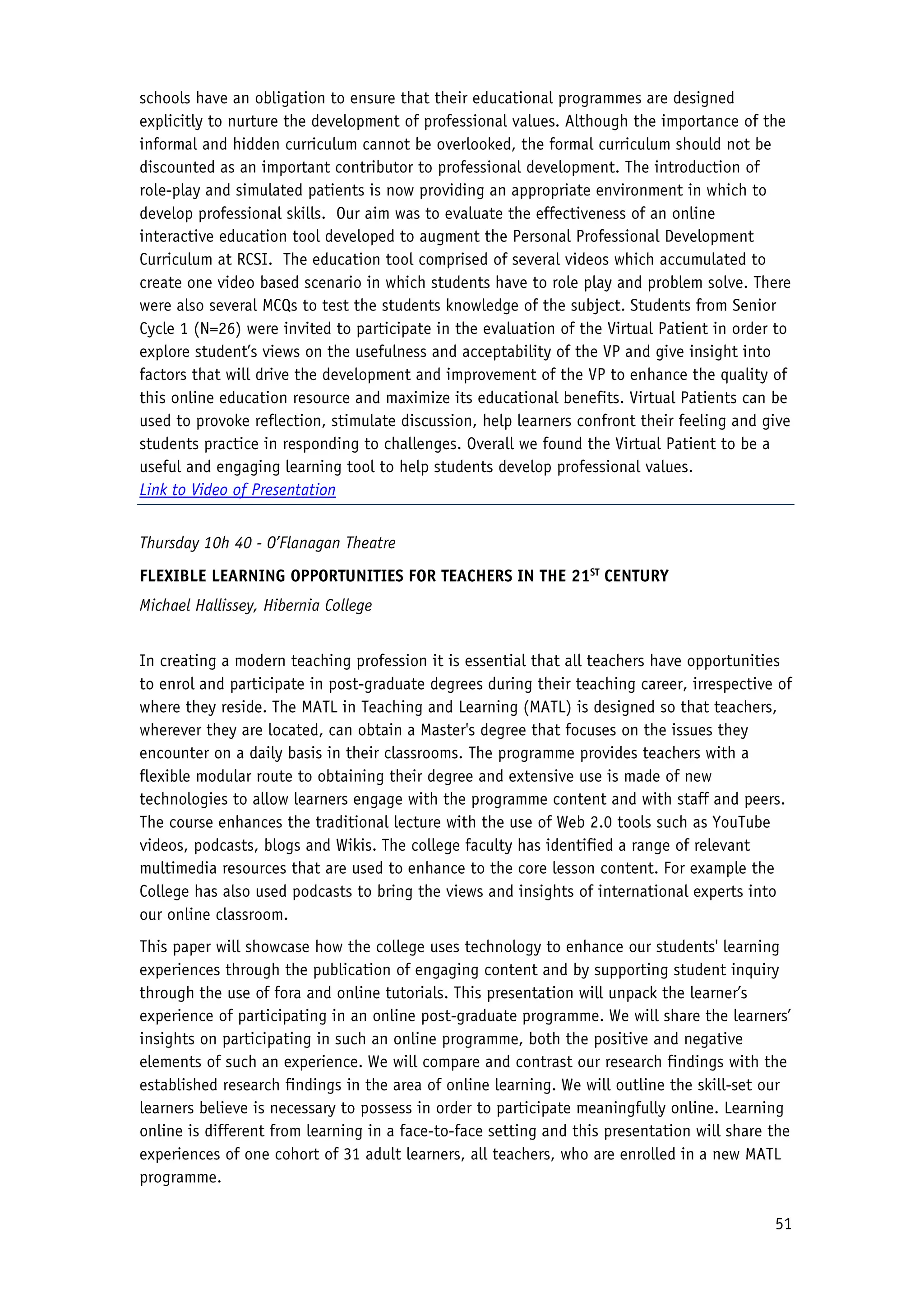 2010 Conference Proceedings - Flexible Learning