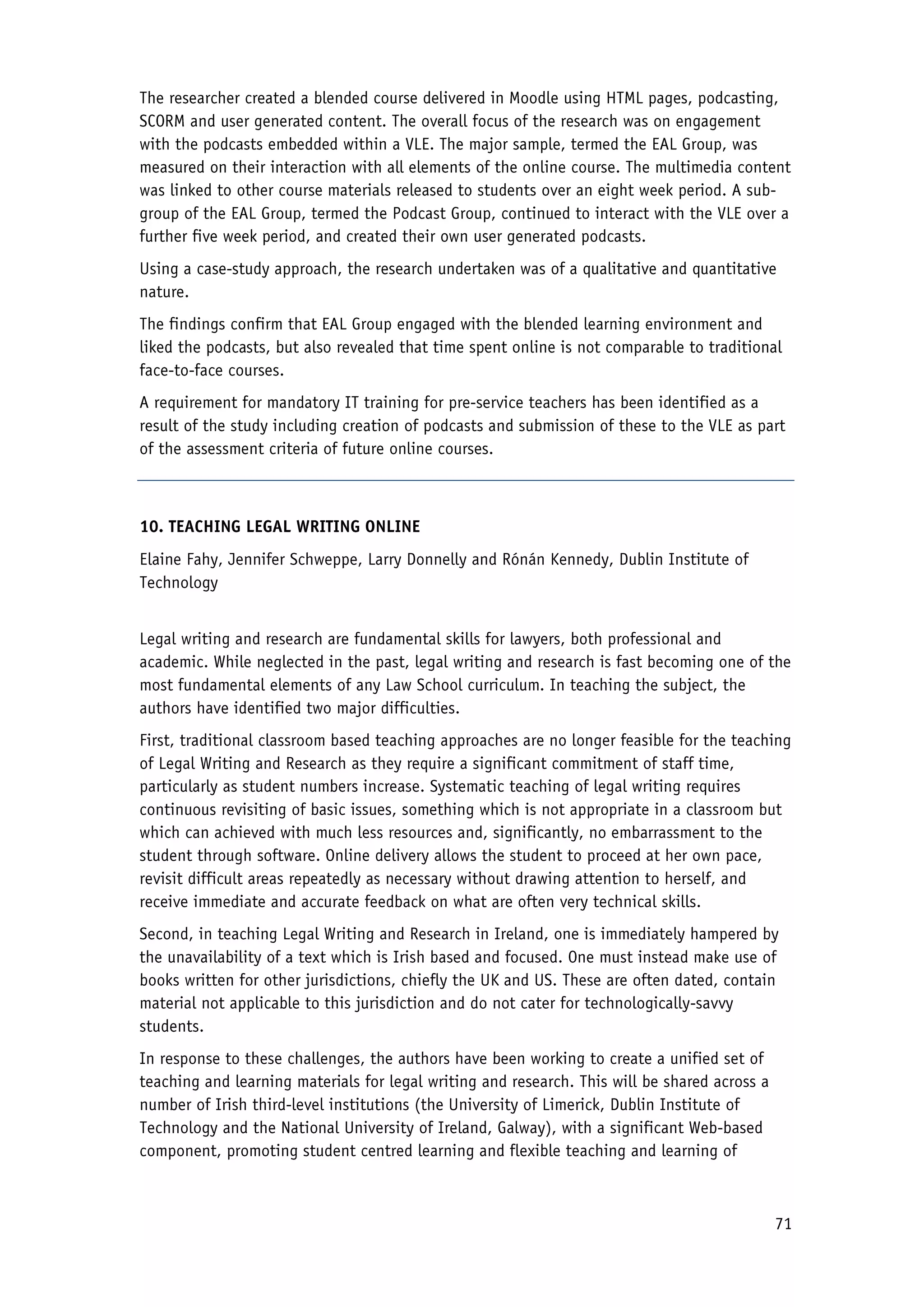 2010 Conference Proceedings - Flexible Learning