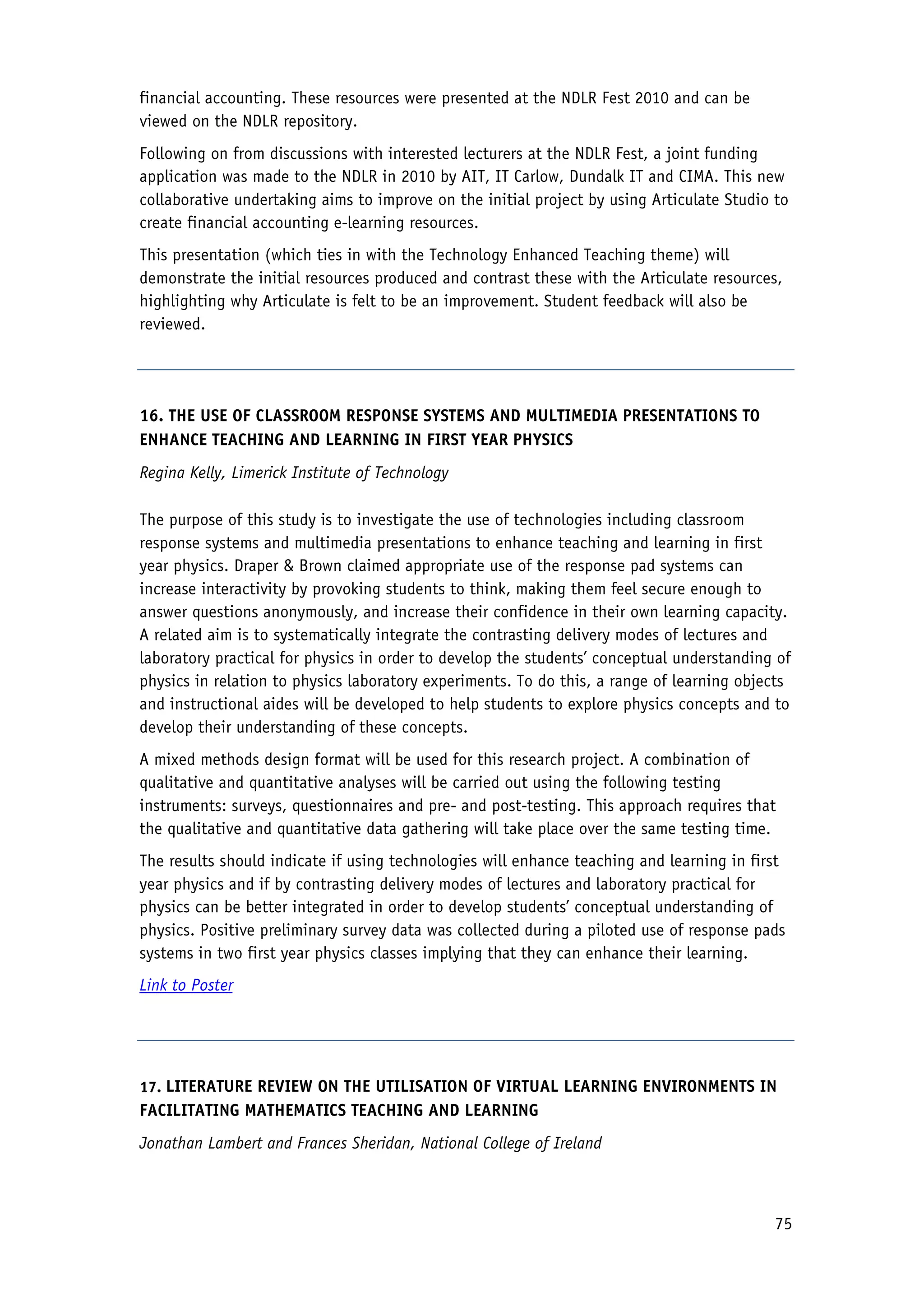 2010 Conference Proceedings - Flexible Learning