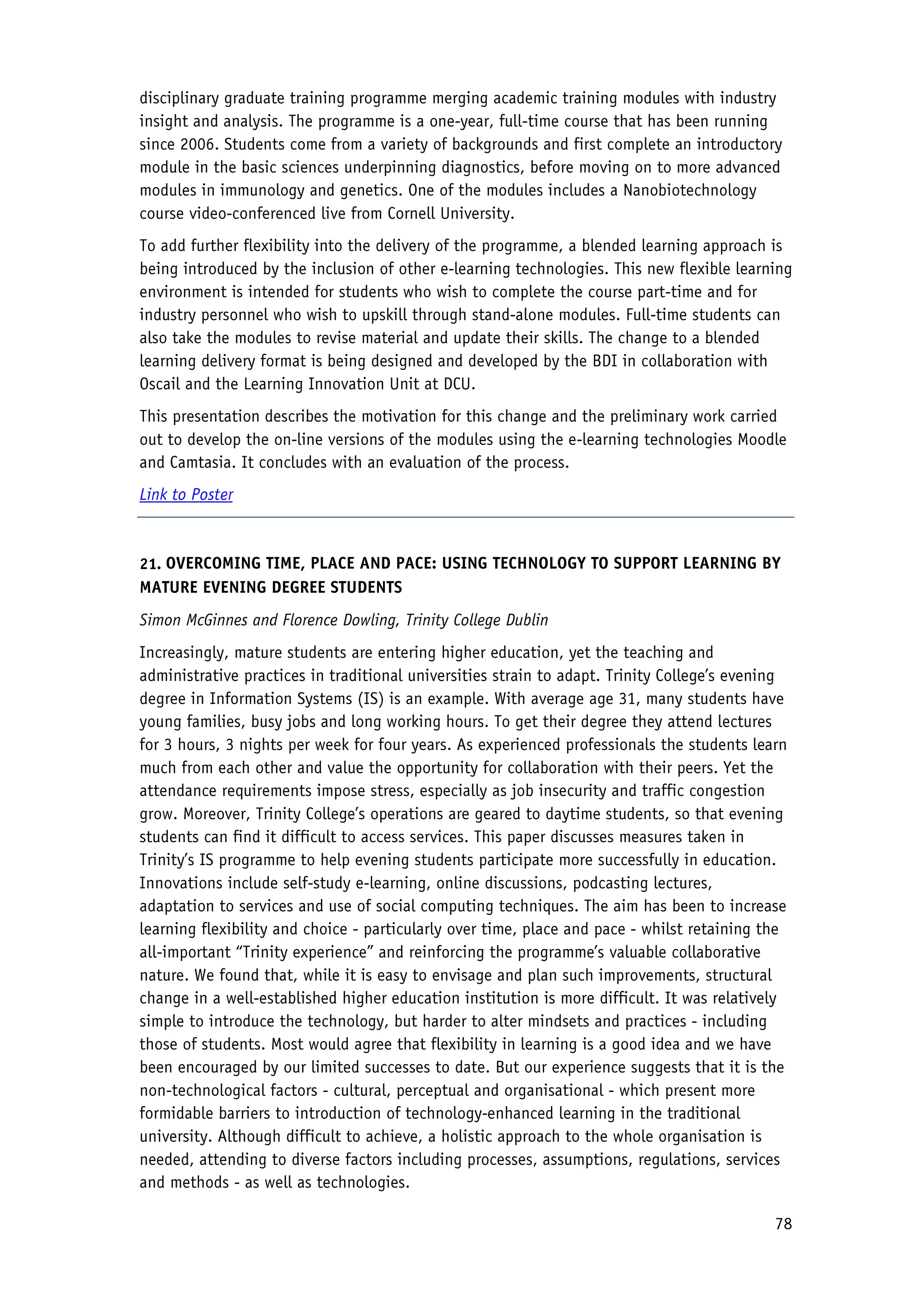 2010 Conference Proceedings - Flexible Learning