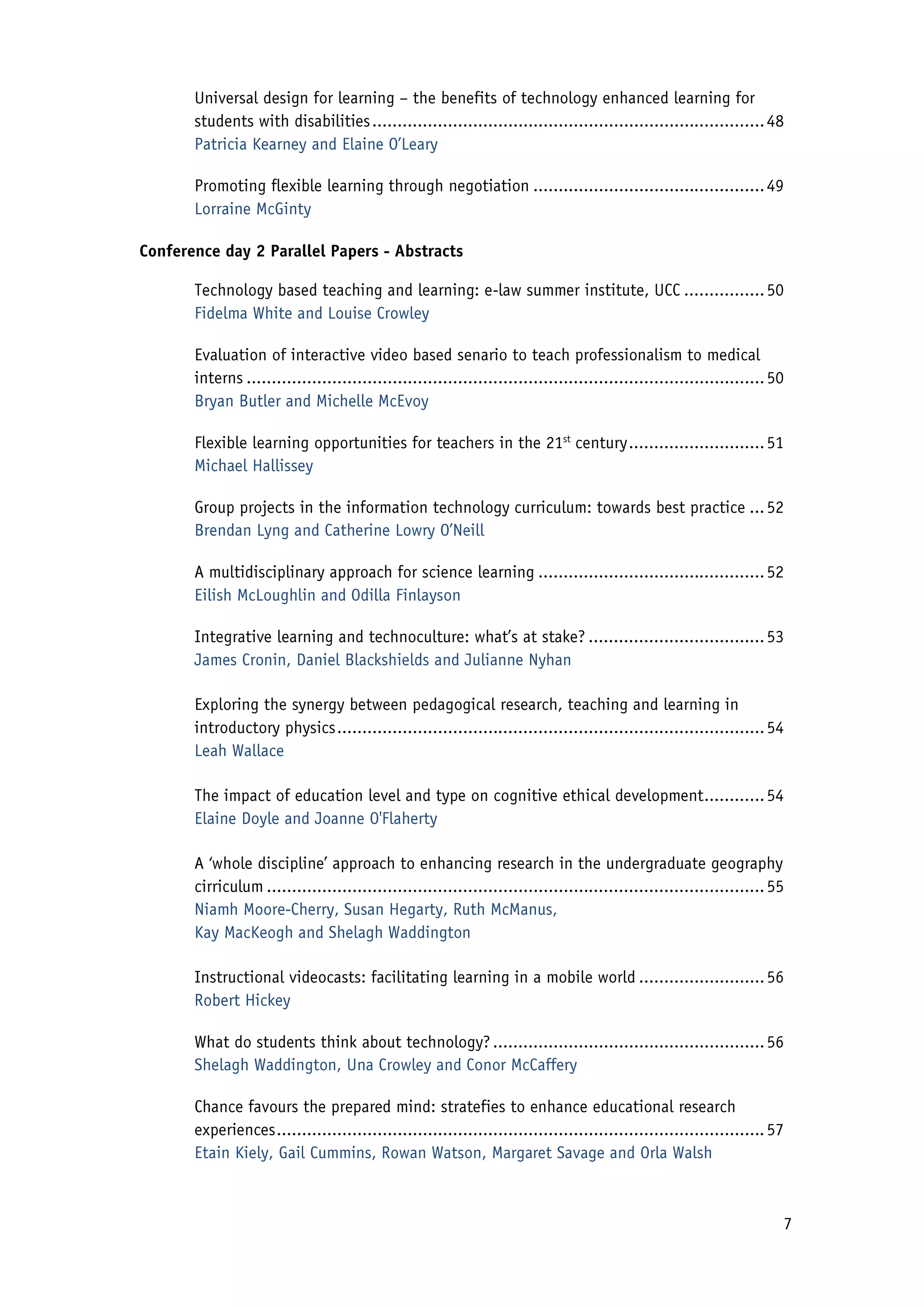 2010 Conference Proceedings - Flexible Learning