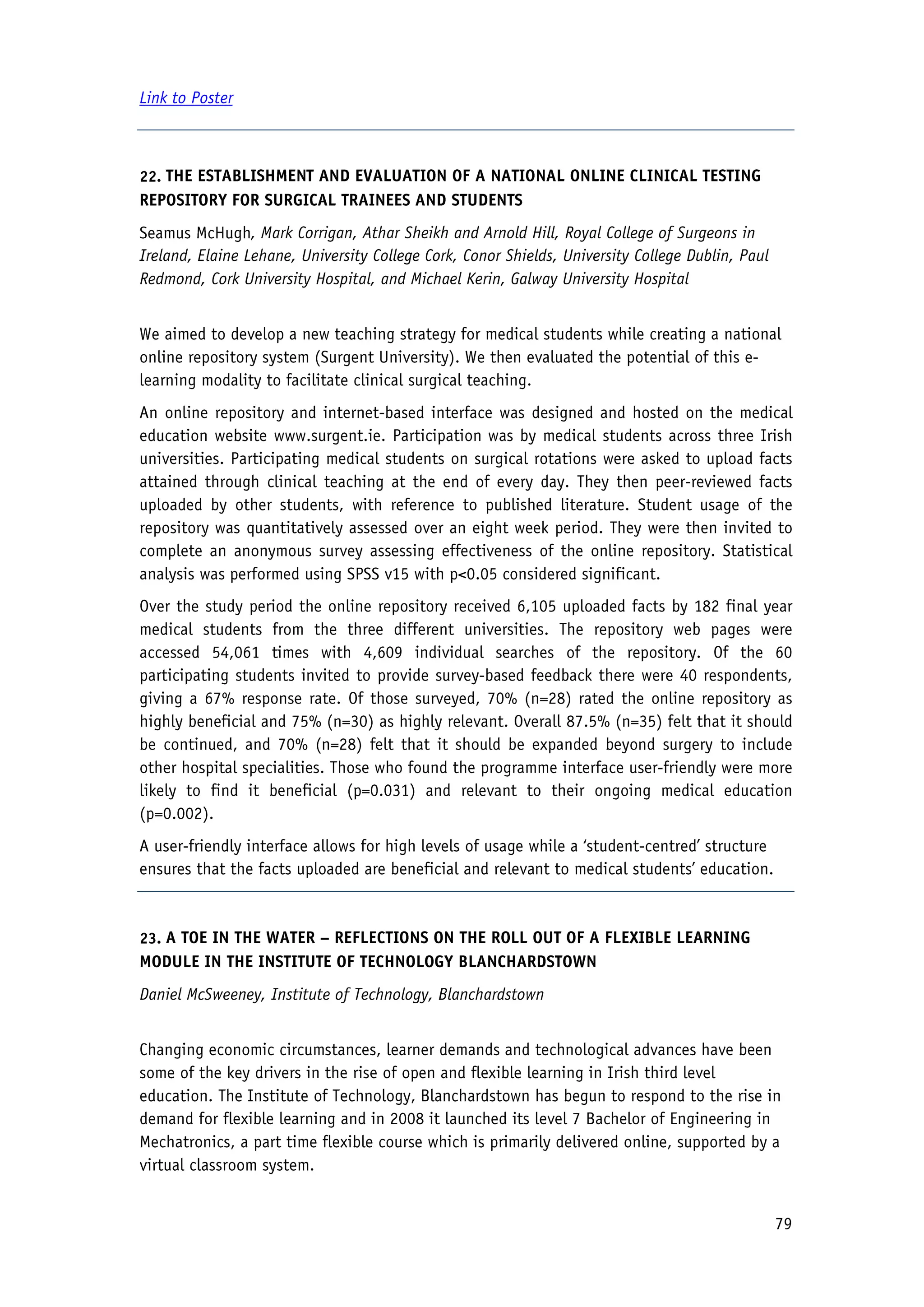 2010 Conference Proceedings - Flexible Learning