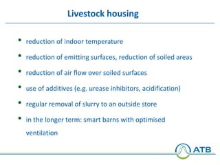 Reduction of GHG and nitrogen emissions from dairy production systems