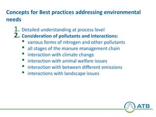 Reduction of GHG and nitrogen emissions from dairy production systems