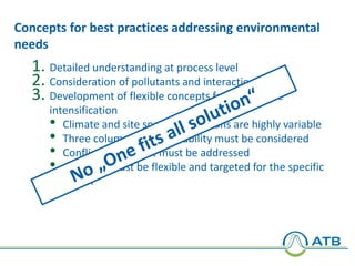 Reduction of GHG and nitrogen emissions from dairy production systems