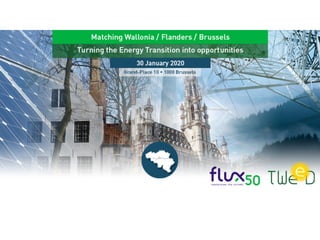 by Cedric Brüll, Director Tweed
by Frederik Loeckx, Director Flux 50
Smart Energy Clusters
 