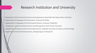 Institutional Framework for forest management in Bangladesh | PPTX