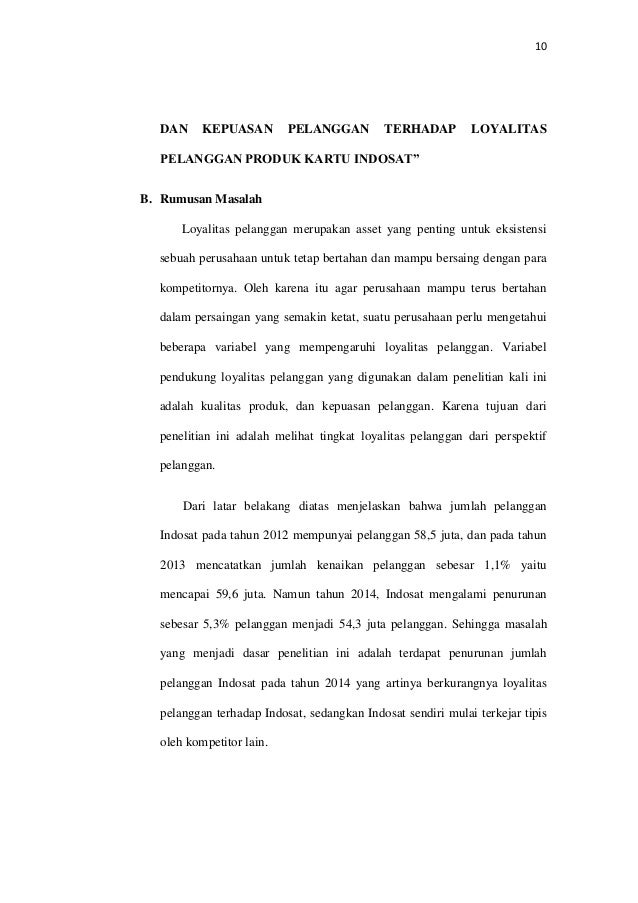 Analisis Pengaruh Kualitas Produk Dan Kepuasan Pelanggan Terhadap Loy