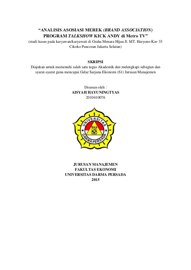 Hubungan Antara Daya Tarik Brand Ambassador