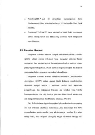 PERLAKUAN AKUNTANSI ATAS ATAS PEMUNGUTAN PPH PASAL 23 SEBAGAI WAPU DALAM UPAYA MEMENUHI KEPATUHAN KETENTUAN PERPAJAKAN 