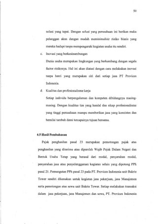 PERLAKUAN AKUNTANSI ATAS ATAS PEMUNGUTAN PPH PASAL 23 SEBAGAI WAPU DALAM UPAYA MEMENUHI KEPATUHAN KETENTUAN PERPAJAKAN 