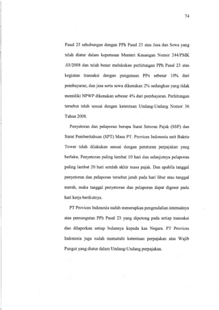 PERLAKUAN AKUNTANSI ATAS ATAS PEMUNGUTAN PPH PASAL 23 SEBAGAI WAPU DALAM UPAYA MEMENUHI KEPATUHAN KETENTUAN PERPAJAKAN 