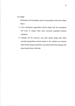 PERLAKUAN AKUNTANSI ATAS ATAS PEMUNGUTAN PPH PASAL 23 SEBAGAI WAPU DALAM UPAYA MEMENUHI KEPATUHAN KETENTUAN PERPAJAKAN 