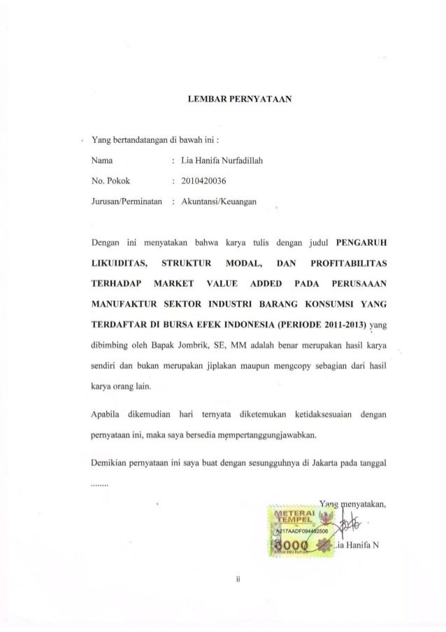 PENGARUH LIKUIDITAS, STRUKTUR MODAL, DAN PROFITABILITAS 