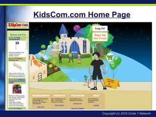 KidsCom.com Home Page 