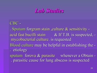 Lung Abscess | PPT