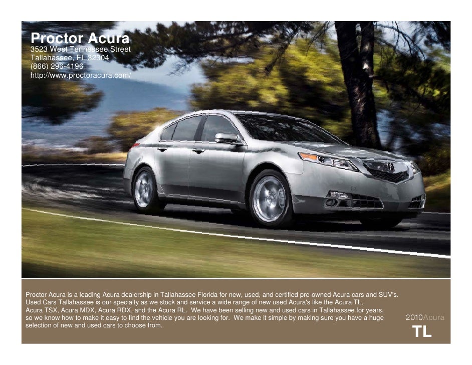 2010 Acura Tl Tallahassee Fl