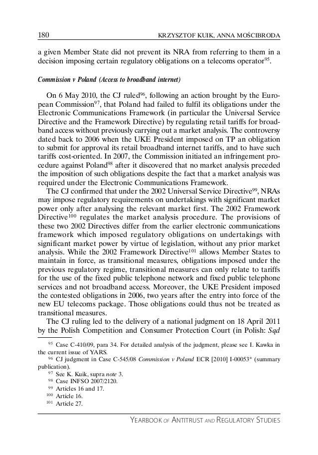 2010 And 2011 Eu Competition Law And Case Law Developments - 