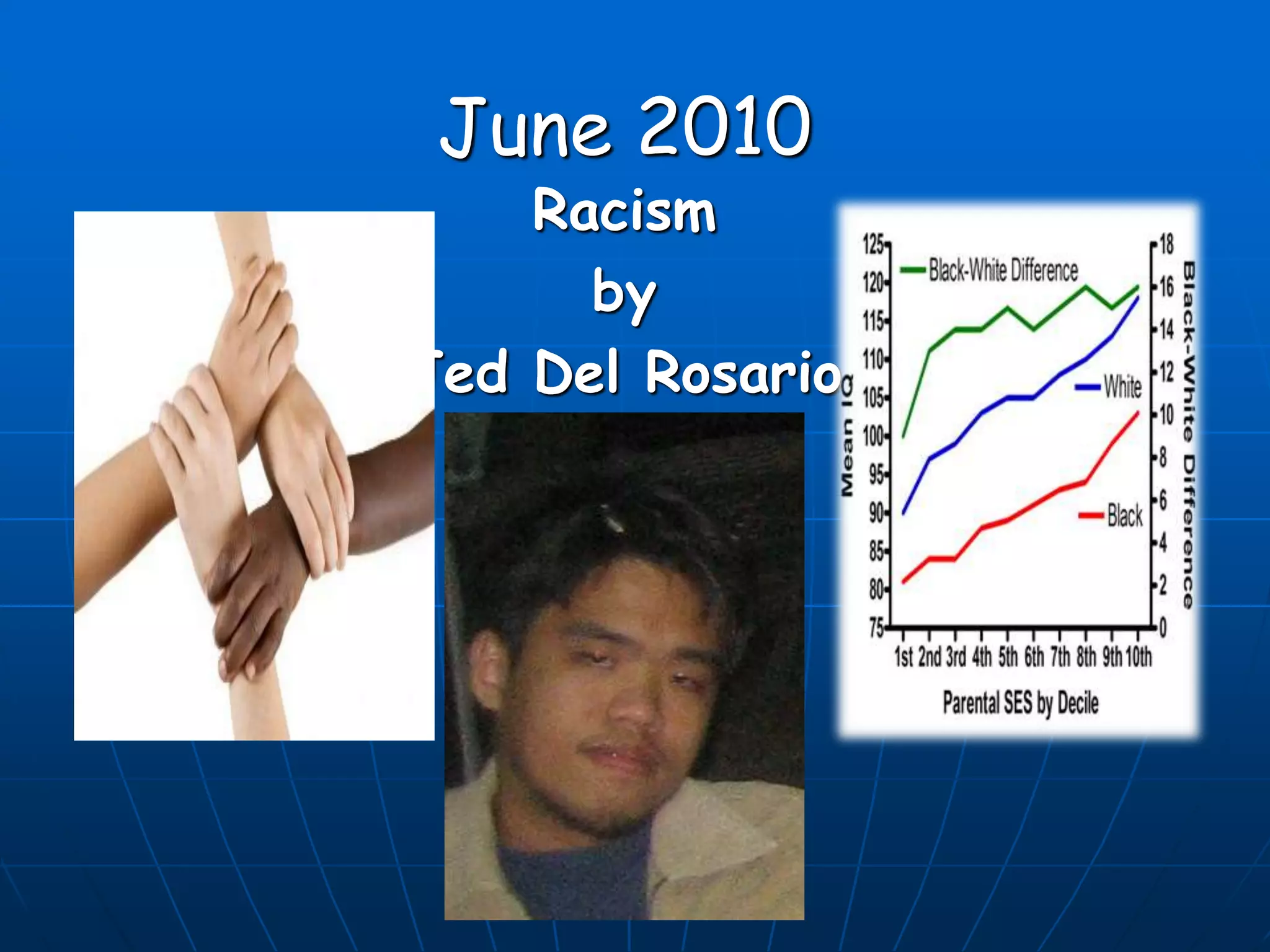 June 2010
Racism
by
Jed Del Rosario
 