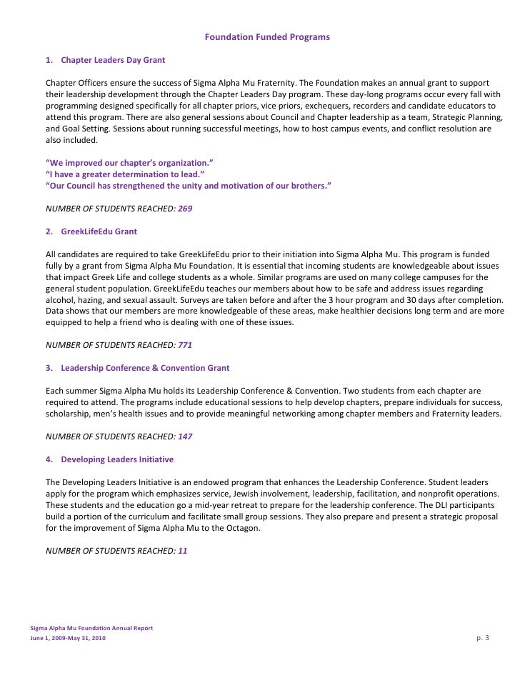 2010 Foundation Annual Report