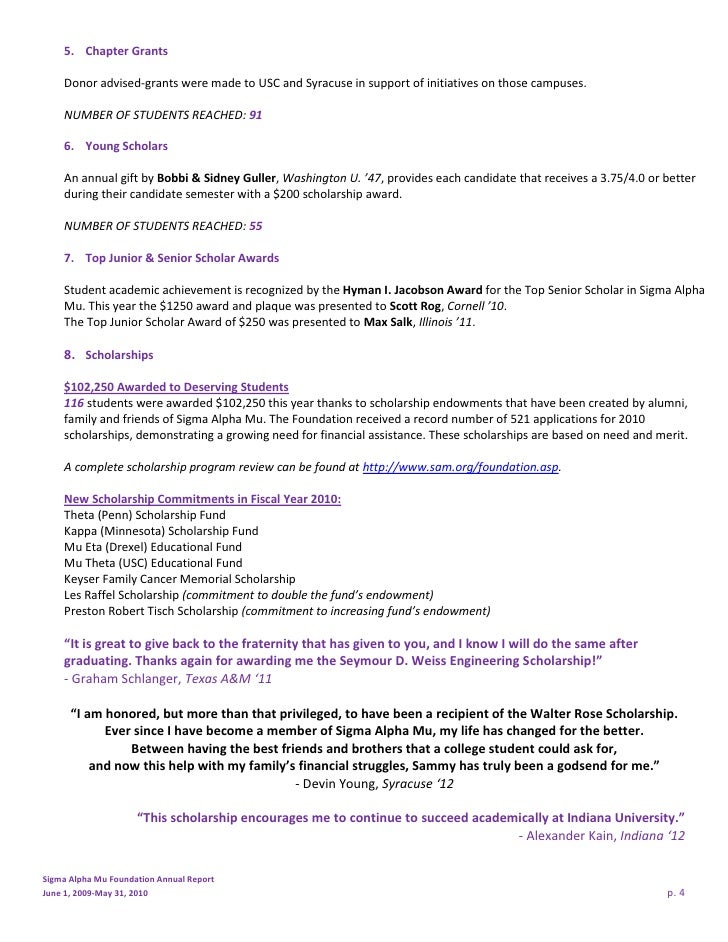 2010 Foundation Annual Report