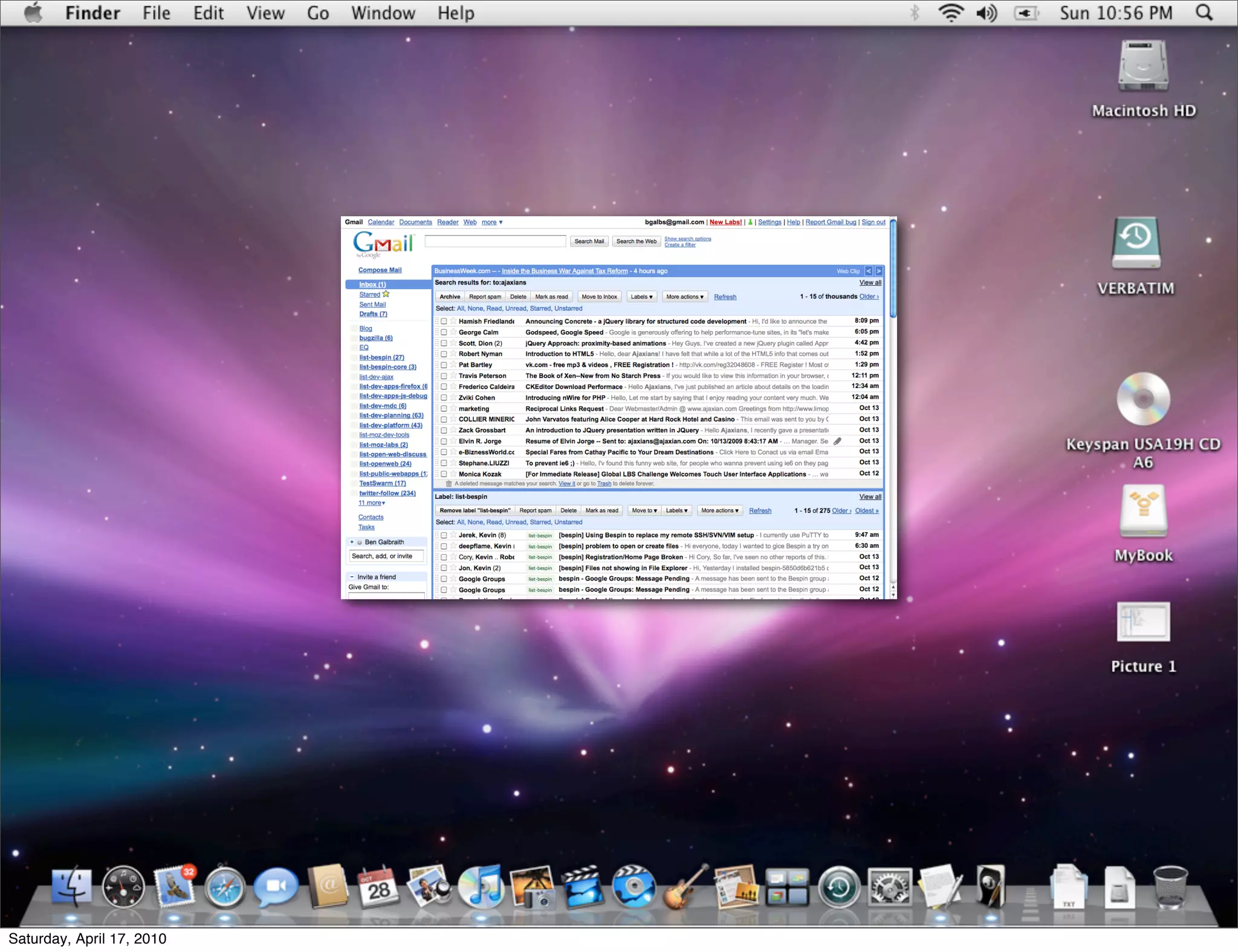 Saturday, April 17, 2010
 