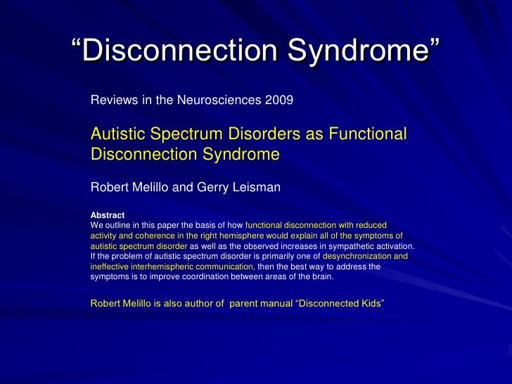 2010 Autism Lecture
