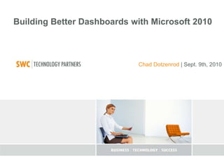 Building Better Dashboards with Microsoft 2010  Chad Dotzenrod | Sept. 9th, 2010 