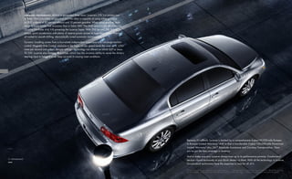 cOMM and perfOr M ance.    Motion is generated three ways. Lucerne’s 3.9L V-6 powers two
                           of them. One runs solely on gasoline and the other is capable of using either gasoline
                           or E85,1 a blend of 85 percent ethanol and 15 percent gasoline. When using gasoline, both
                           versions boast better fuel economy than a Volvo S80.2 The third option is the all-aluminum
                           32-valve Northstar 4.6L V-8 powering the Lucerne Super. With 292 hp and 288 lb-ft of
                           torque, quick acceleration with plenty of reserve power proves its legendary status. They’re
                           all mated to smooth-shifting, electronically tuned automatic transmissions.

                           Dynamic handling comes from a four-wheel independent suspension with full-range traction
                           control. Magnetic Ride Control, exclusive to the Super model, speed-reads the road up to 1,000
                           times per second and adjusts damper settings—technology not offered on Infiniti G37 or Lexus
                           ES 350. Lucerne also features StabiliTrak, which has the uncanny ability to sense the driver’s
                           steering input to help the driver keep on track in varying road conditions.




                                                                                                                            Because it’s a Buick, Lucerne is backed by a comprehensive 4-year/50,000-mile Bumper-
                                                                                                                            to-Bumper Limited Warranty.3 Add to that a transferable 5-year/100,000-mile Powertrain
                                                                                                                            Limited Warranty3 plus 24/7 Roadside Assistance and Courtesy Transportation. Now
                                                                                                                            you’ve got the best coverage in America.

                                                                                                                            And to make sure your Lucerne always lives up to its performance promise, Goodwrench
12 p e r f o r m a n c e
                                                                                                                            service—found exclusively at your Buick dealer—is there. With all the technology in Lucerne,
                                                                                                                            Goodwrench technicians have the expertise to care for all of it.

                                                                                                                            1Visitgm.com/e85 to see if there is an E85 station near you. 2 GM-estimated 17 city/26 hwy mpg CX and CXL. Official EPA estimates

                                                                                                                             not yet available. 2009 Volvo S80 FWD EPA-estimated 16 city/25 hwy mpg.       3Whichever comes first. See dealer for details.
 