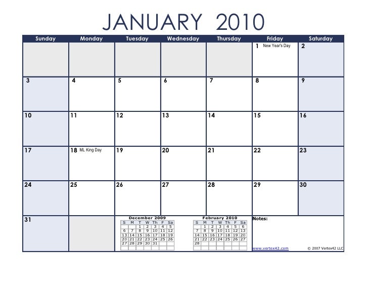 2010 calendar 161 2010 calendar january