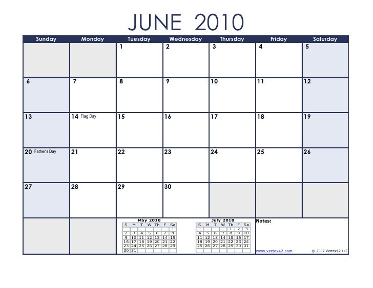 2010 calendar 161 vertex42 llc