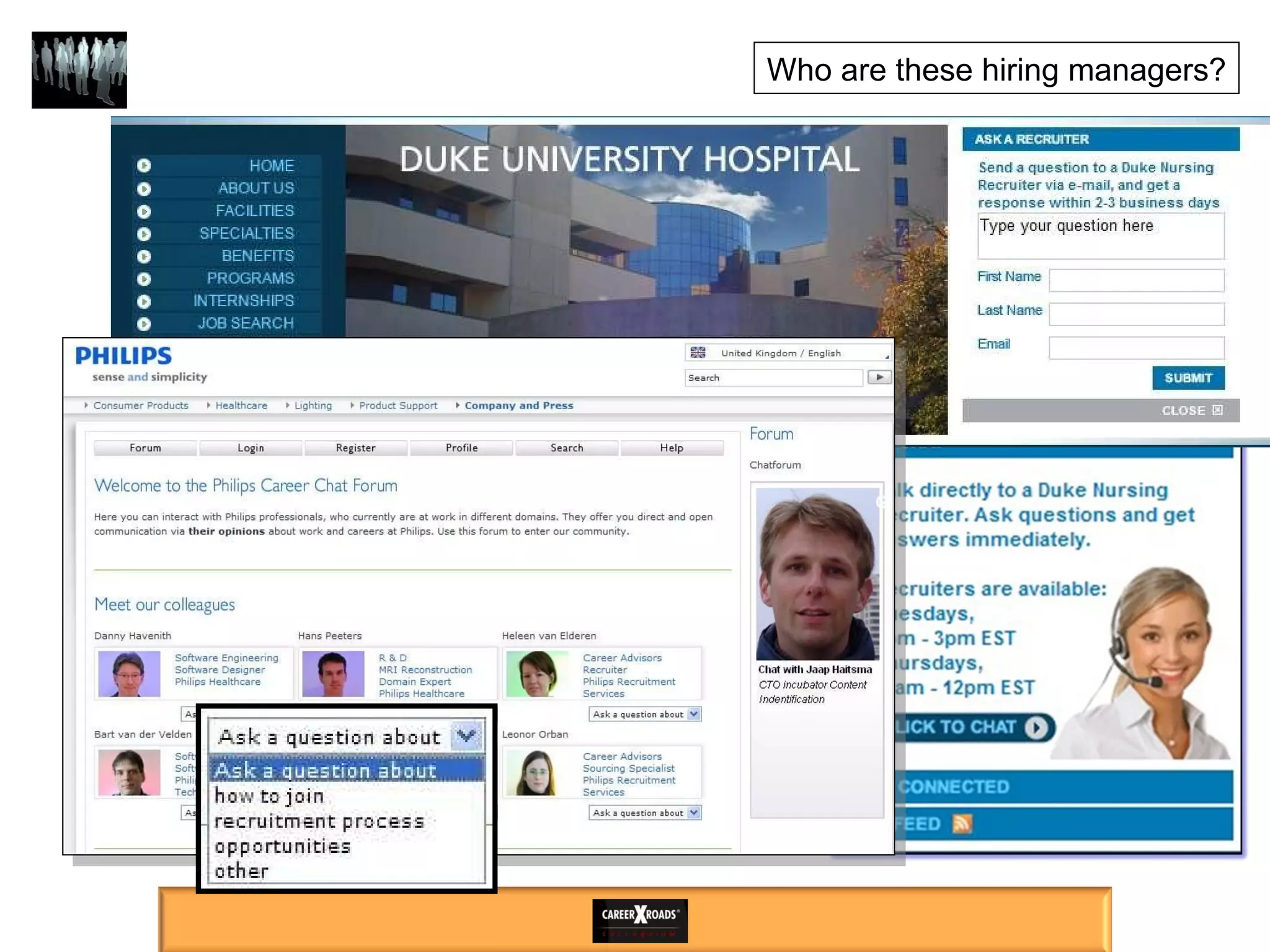 Who are these hiring managers? 