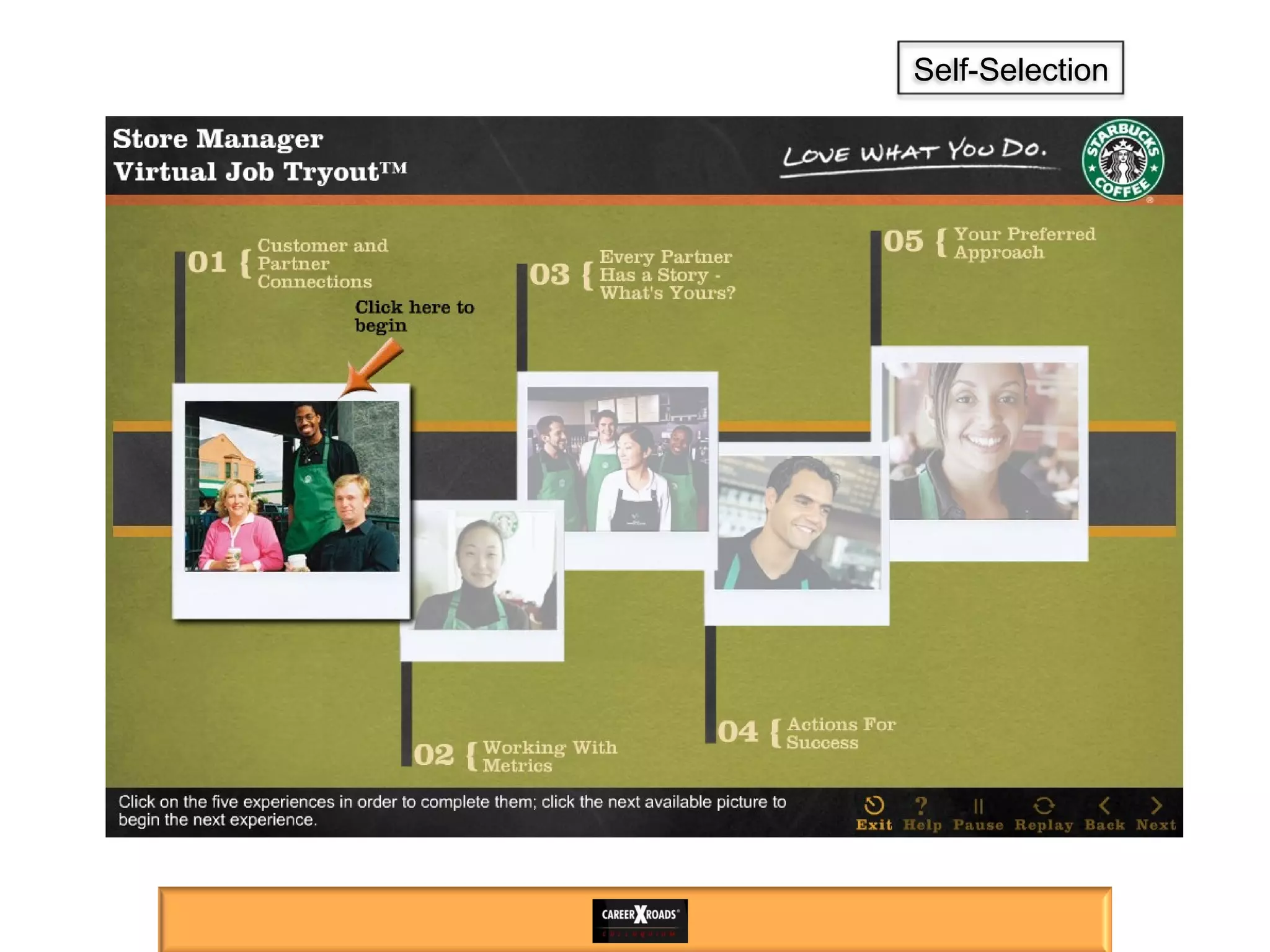 Tie In Self-Assessments Self-Selection 
