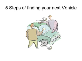 5 Steps of finding your next Vehicle 